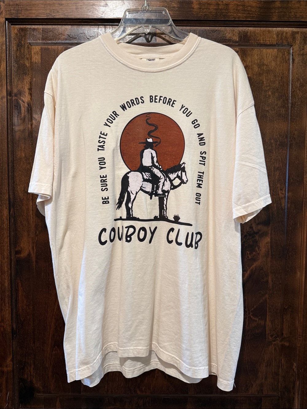 Comfort Colors Cowboy Club Graphic Tee - Cream & Rust